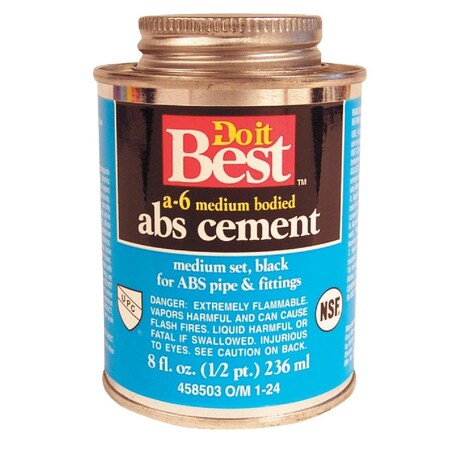 All-Source 8 Oz. Medium Bodied Black ABS Cement 018512